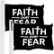 G128 2 Pack: Faith over Fear Flag | 3x5 Ft | LiteWeave Pro Series Printed 150D Polyester | Indoor/Outdoor, Vibrant Colors, Brass Grommets